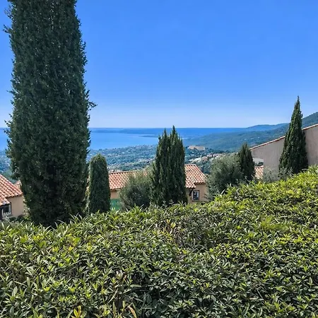 Les Terrasses Azur, Vue Mer, Piscine Et Tennis 아파트 *